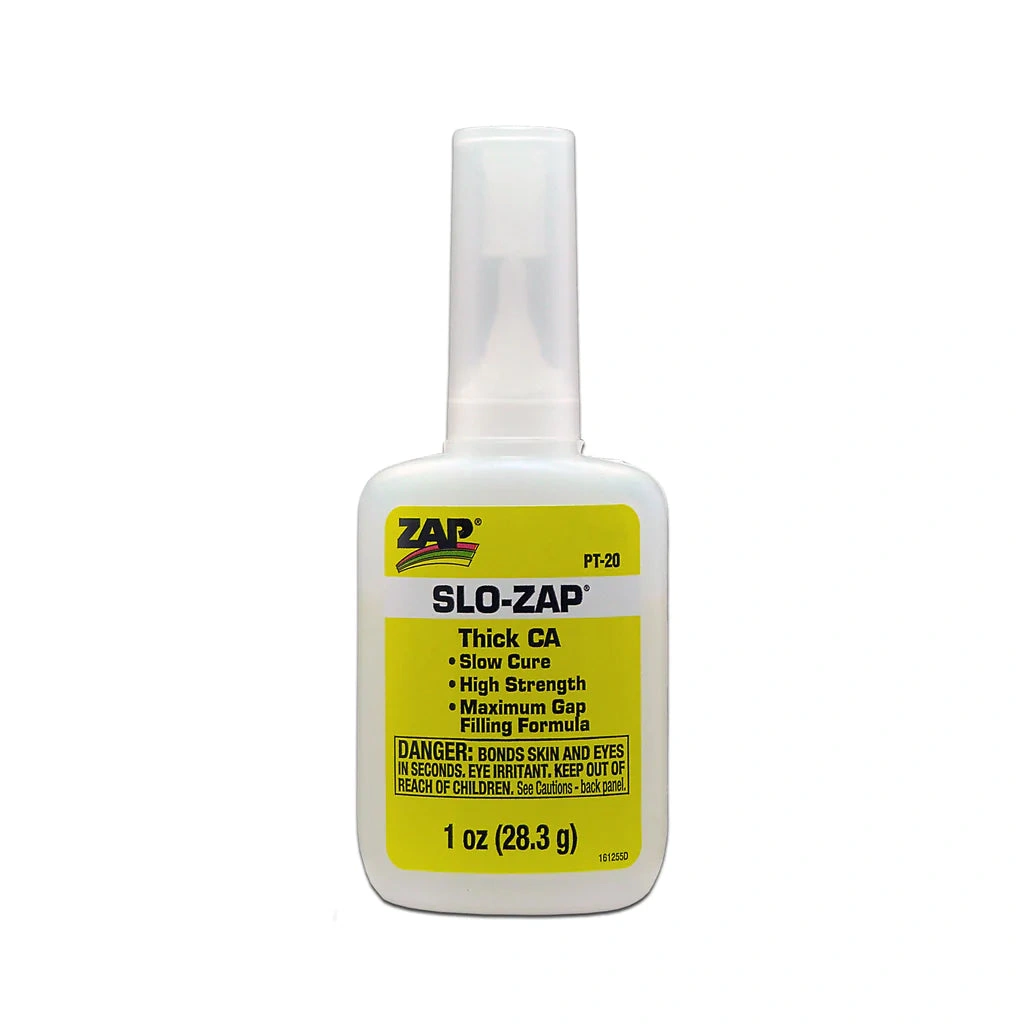 Zap Slow Zap CA Thick Yellow Glue: Zap It Good, Build to Last, The Yellow Beast.